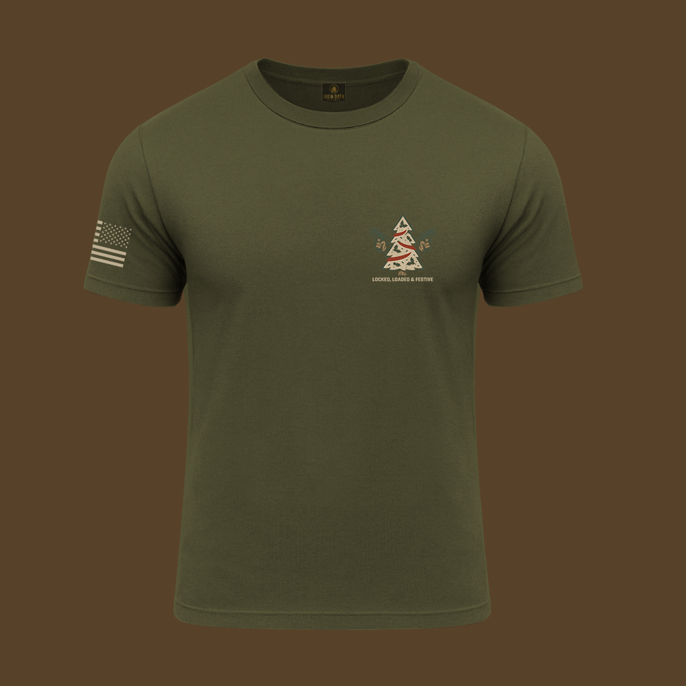 Locked, Loaded & Festive T Shirt