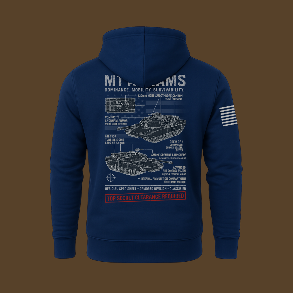 M1 Abrams Schematic Hoodie