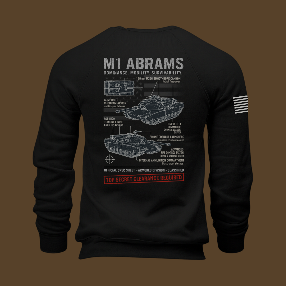 M1 Abrams Schematic Sweatshirt