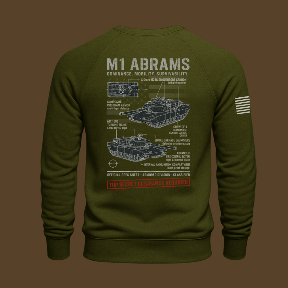 M1 Abrams Schematic Sweatshirt