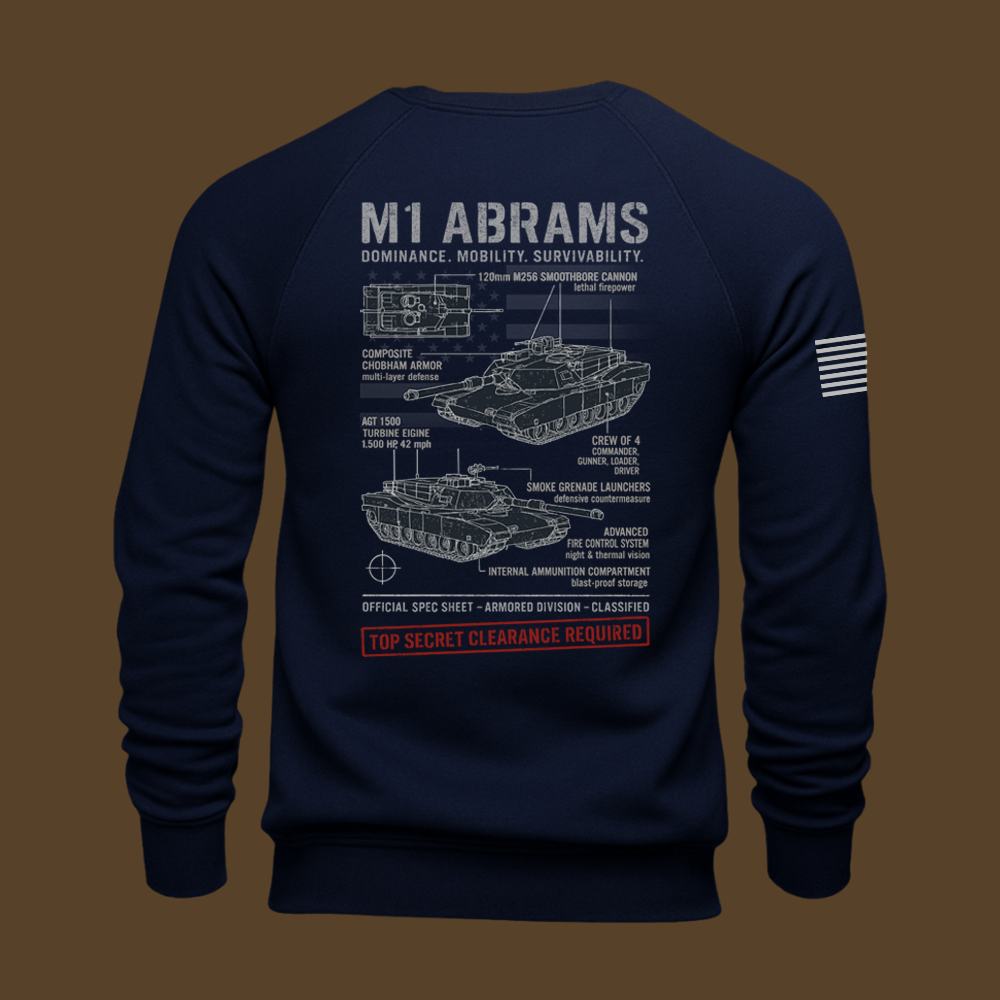 M1 Abrams Schematic Sweatshirt