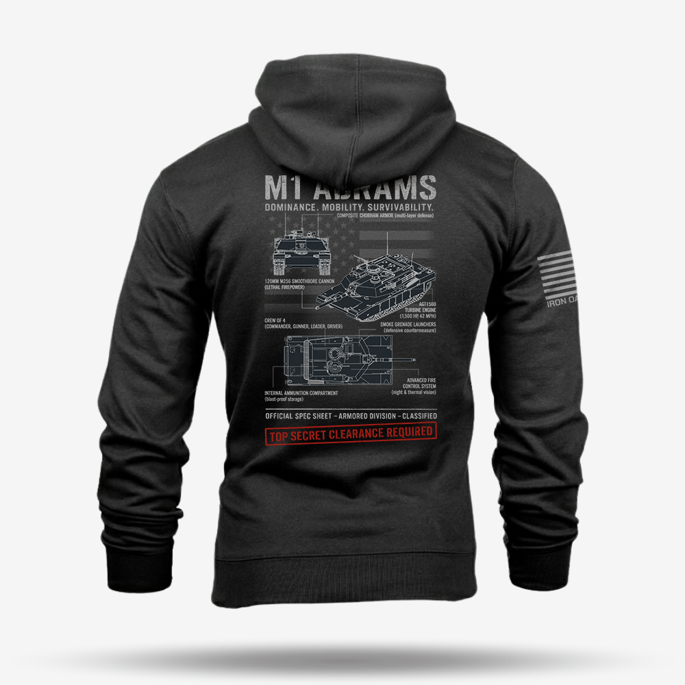 M1 Abrams Schematic Hoodie