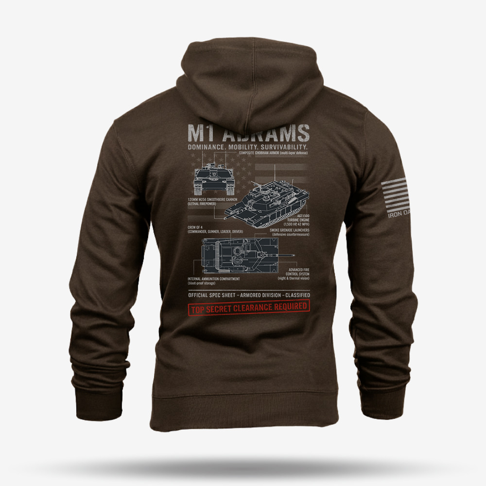 M1 Abrams Schematic Hoodie