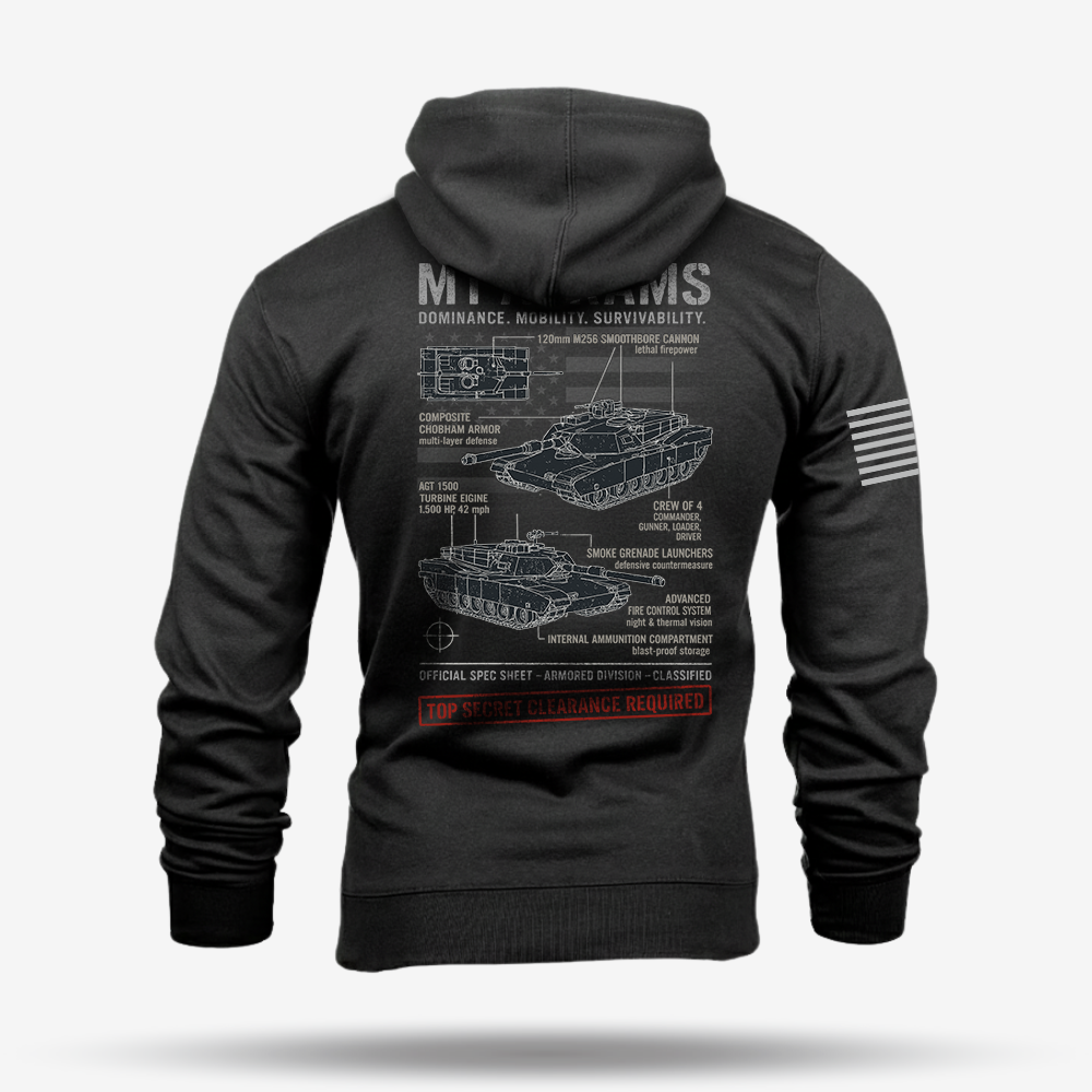 M1 Abrams Schematic Hoodie