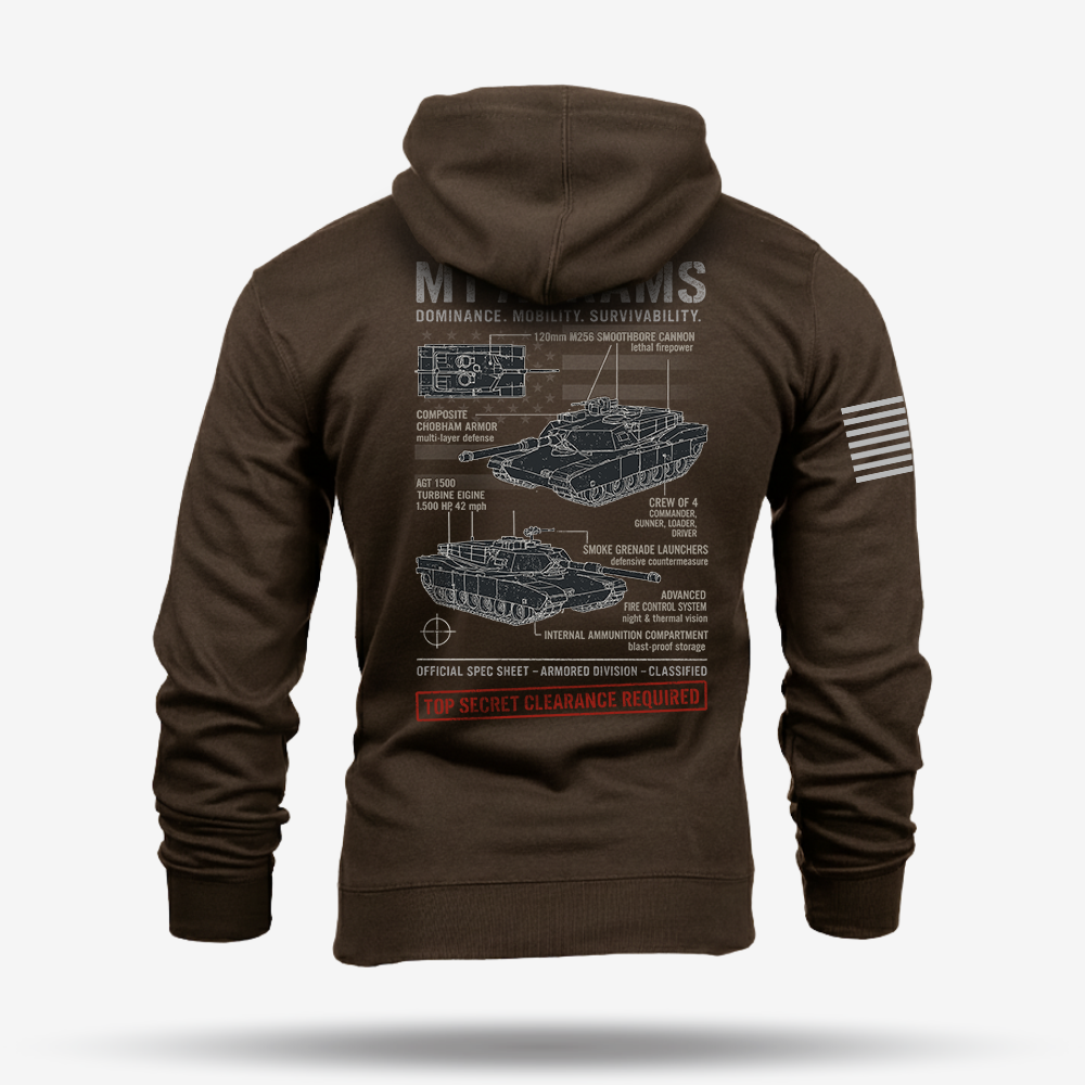 M1 Abrams Schematic Hoodie