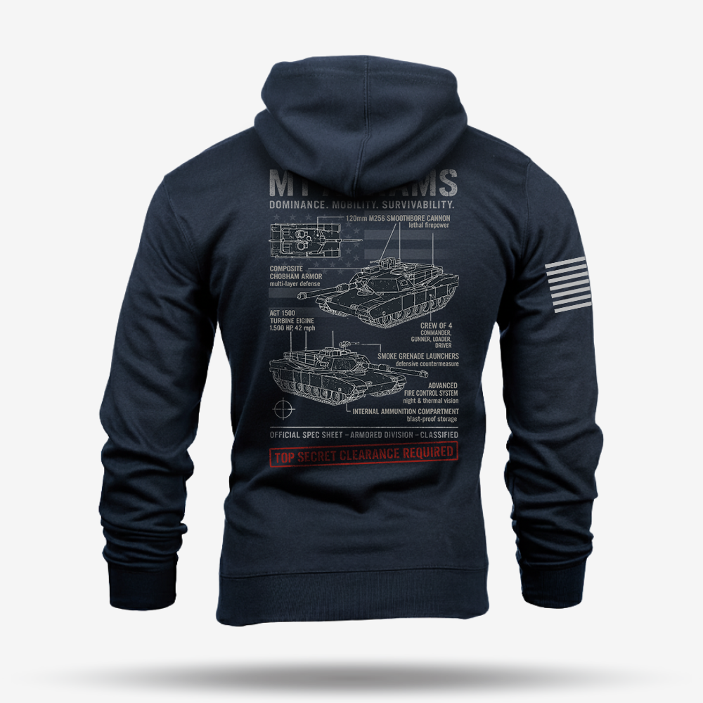 M1 Abrams Schematic Hoodie