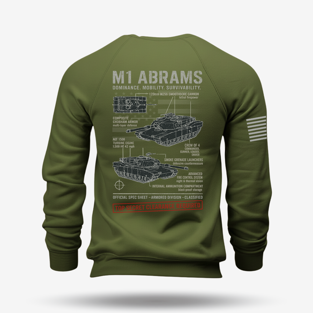 M1 Abrams Schematic Sweatshirt