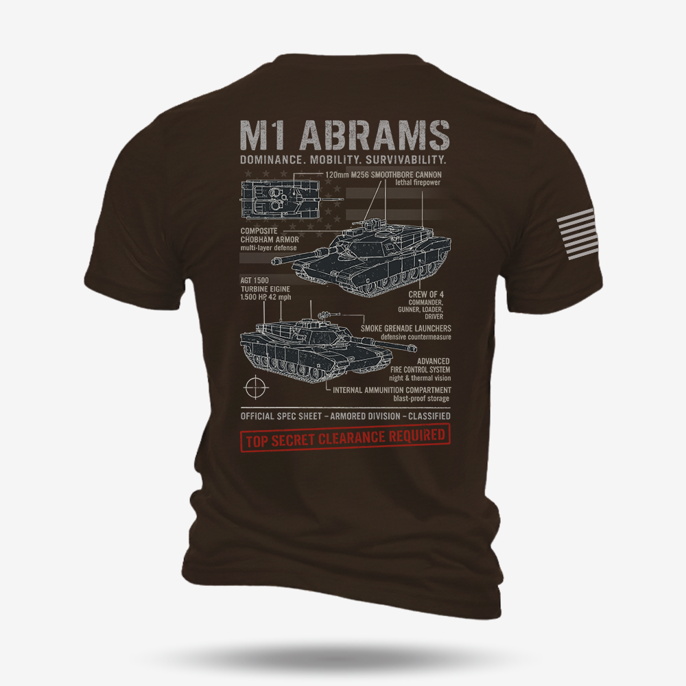 M1 Abrams Schematic T Shirt