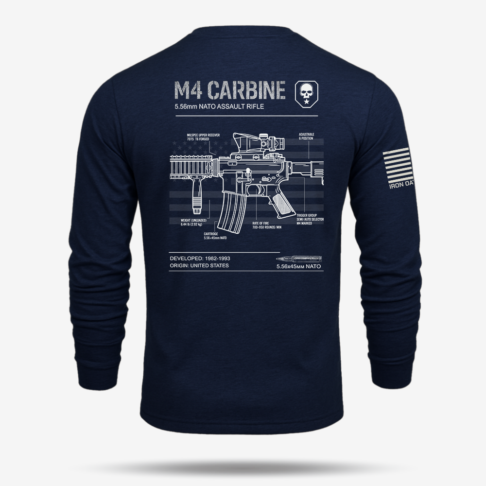 M4 Carbine Schematic Long Sleeve