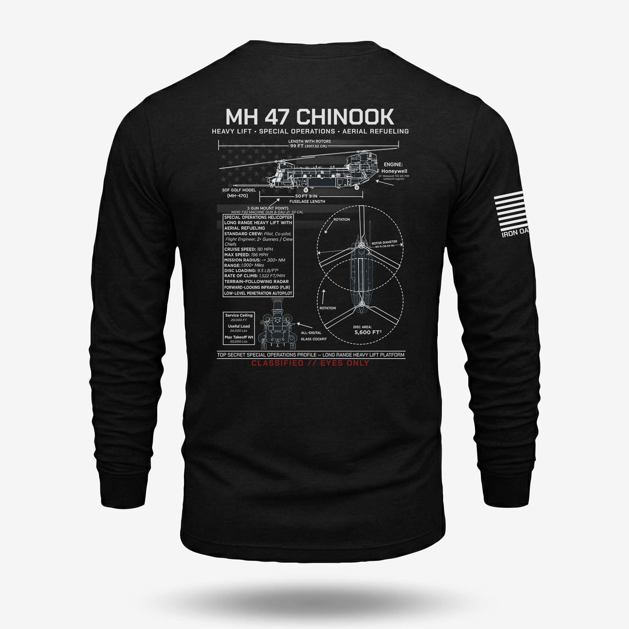 MH 47 Schematic Long Sleeve