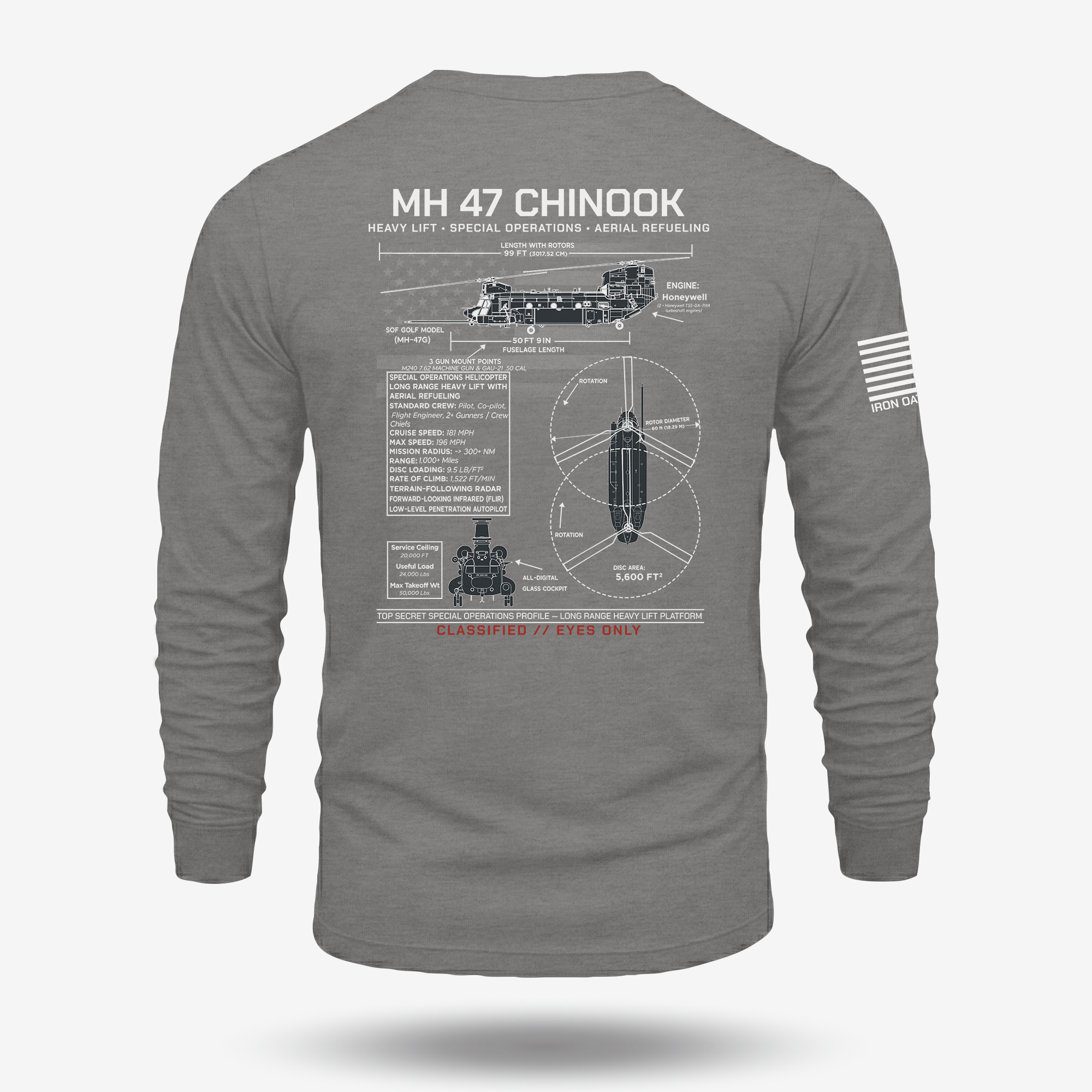 MH 47 Schematic Long Sleeve
