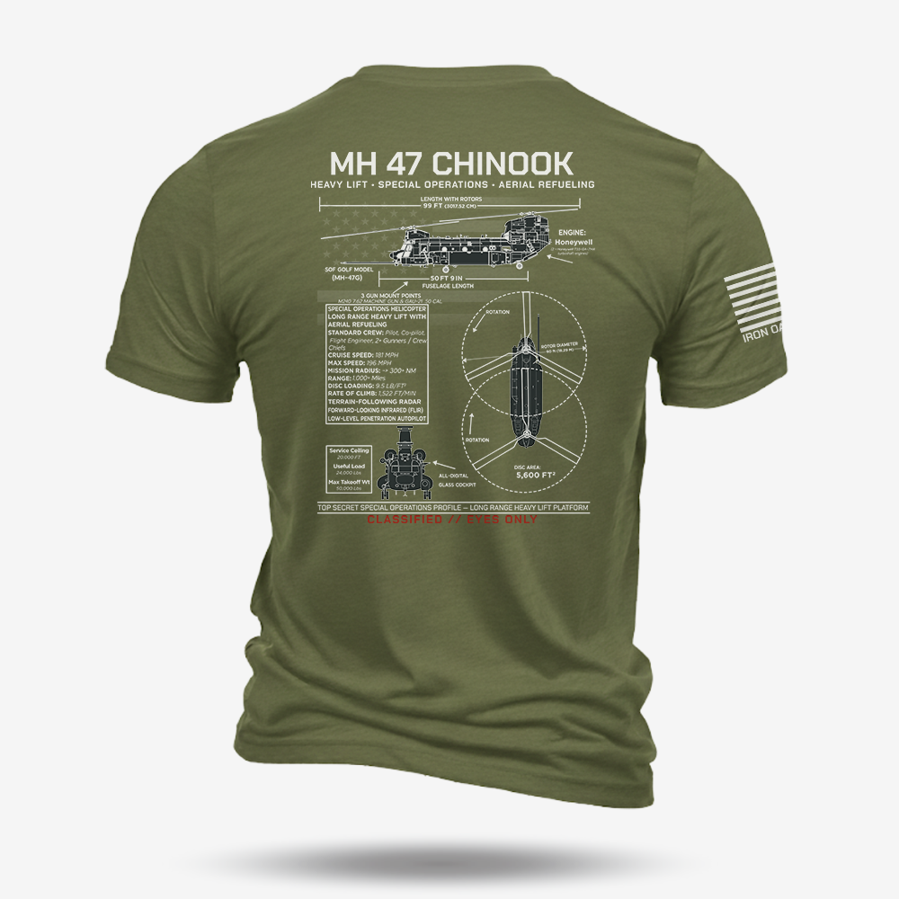 MH 47 Schematic T Shirt