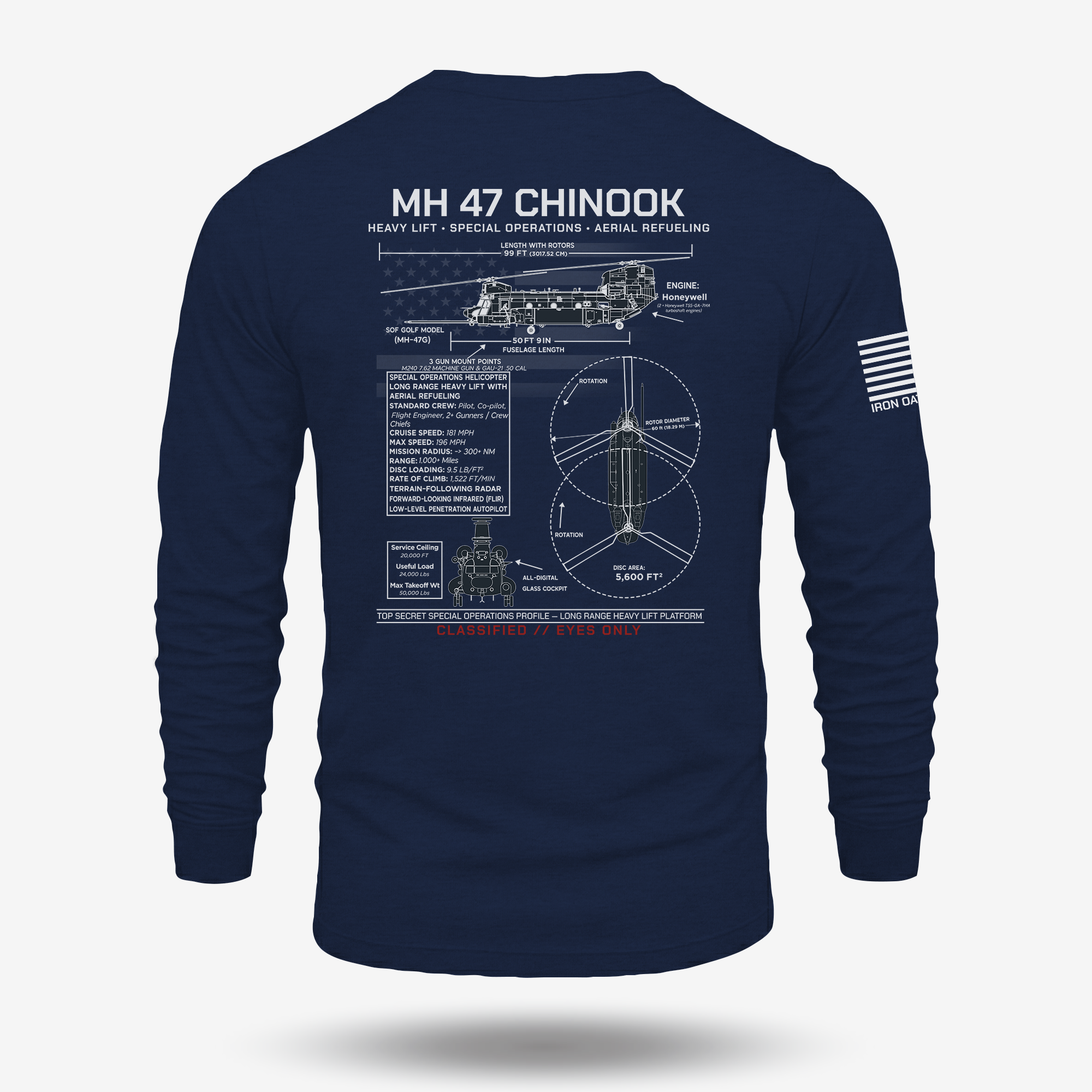 MH 47 Schematic Long Sleeve