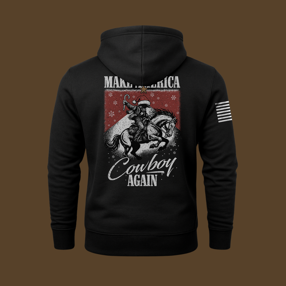 Make America Cowboy Again – Christmas Edition Hoodie