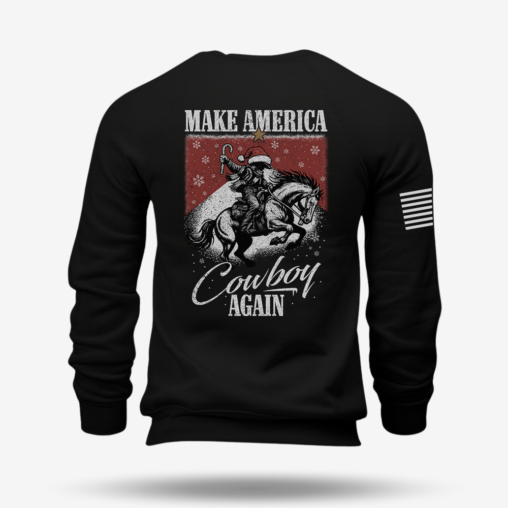 Make America Cowboy Again – Christmas Edition Sweatshirt