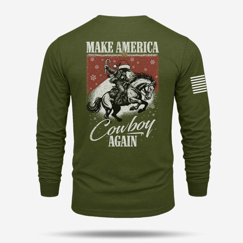 Make America Cowboy Again – Christmas Edition Long Sleeve