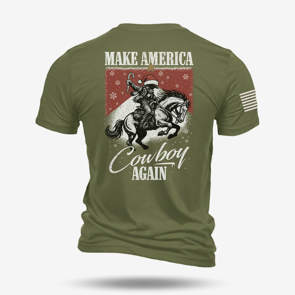 Make America Cowboy Again – Christmas Edition T Shirt