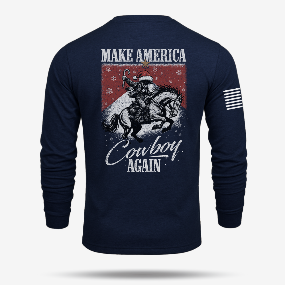 Make America Cowboy Again – Christmas Edition Long Sleeve