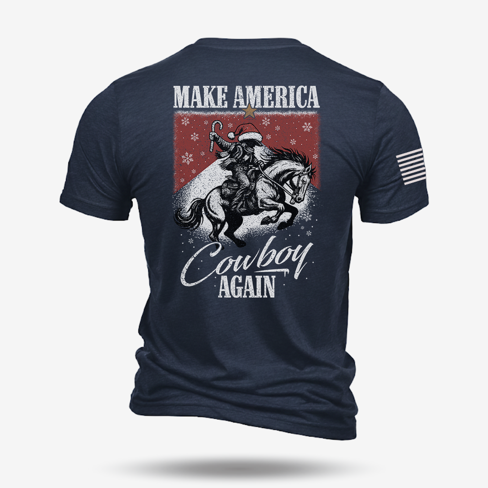 Make America Cowboy Again – Christmas Edition T Shirt