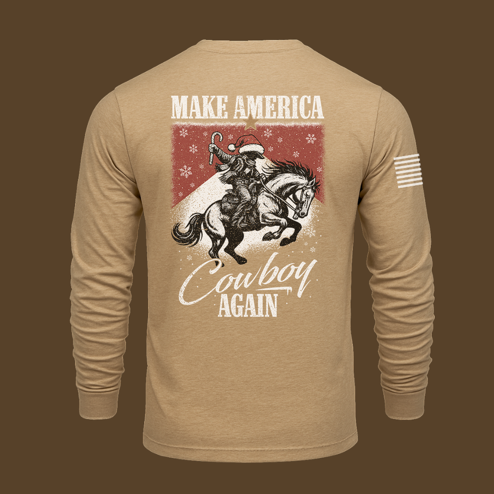 Make America Cowboy Again – Christmas Edition Long Sleeve