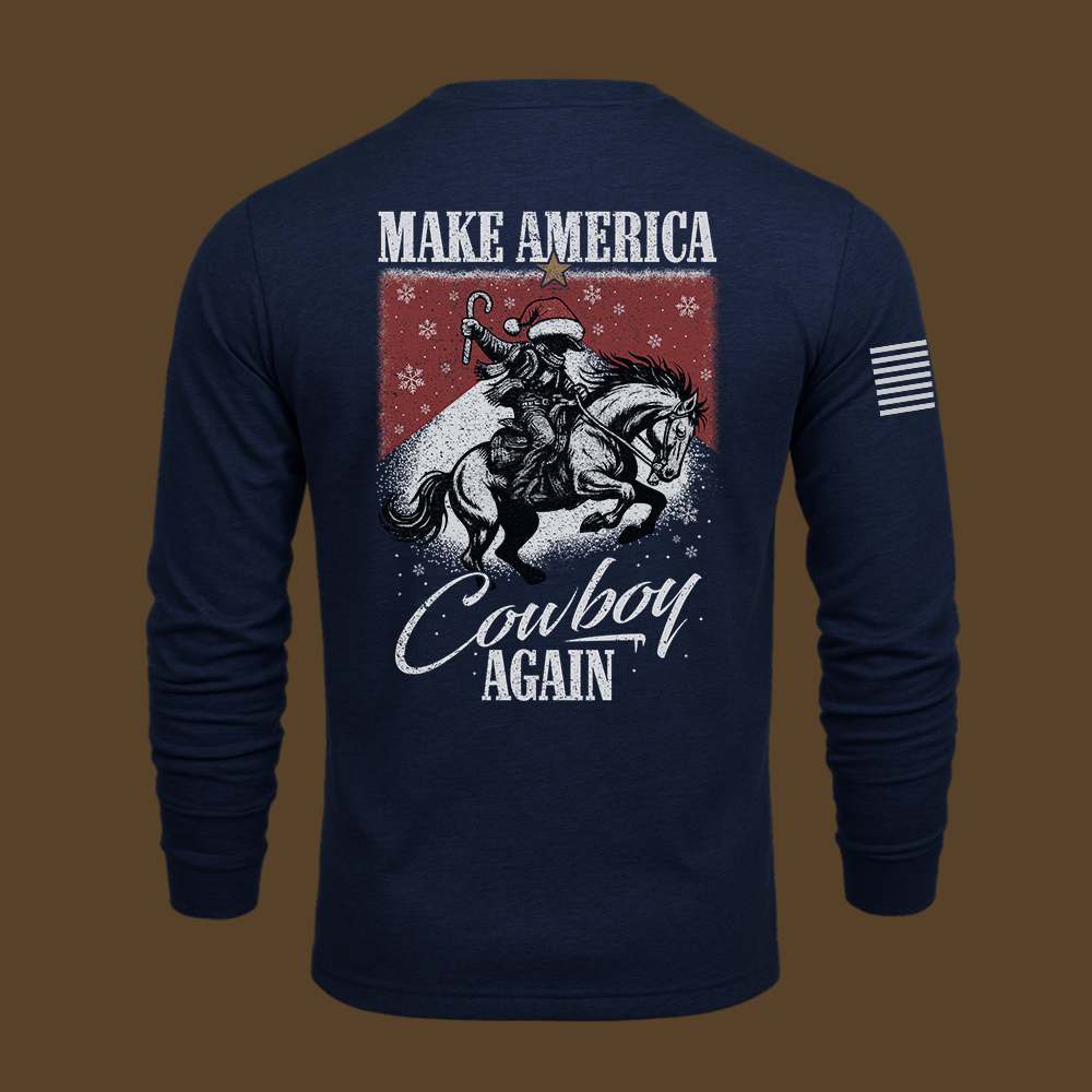 Make America Cowboy Again – Christmas Edition Long Sleeve
