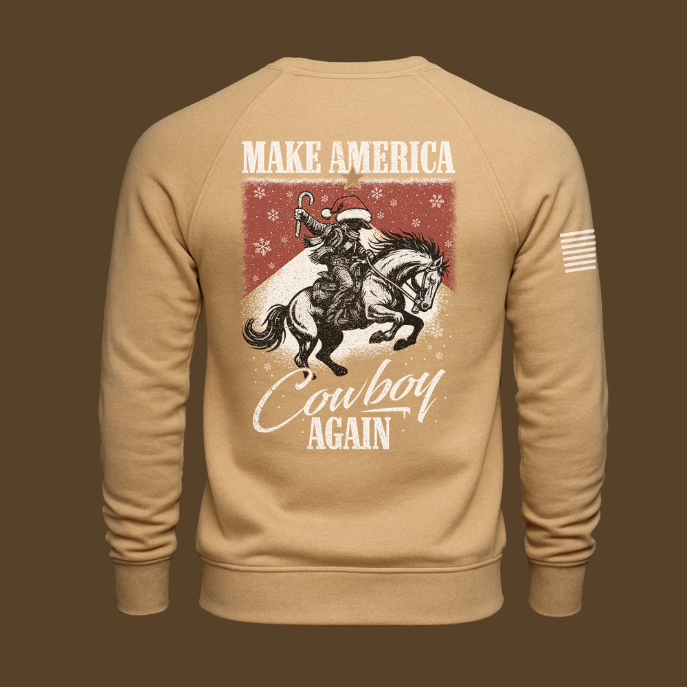 Make America Cowboy Again – Christmas Edition Sweatshirt