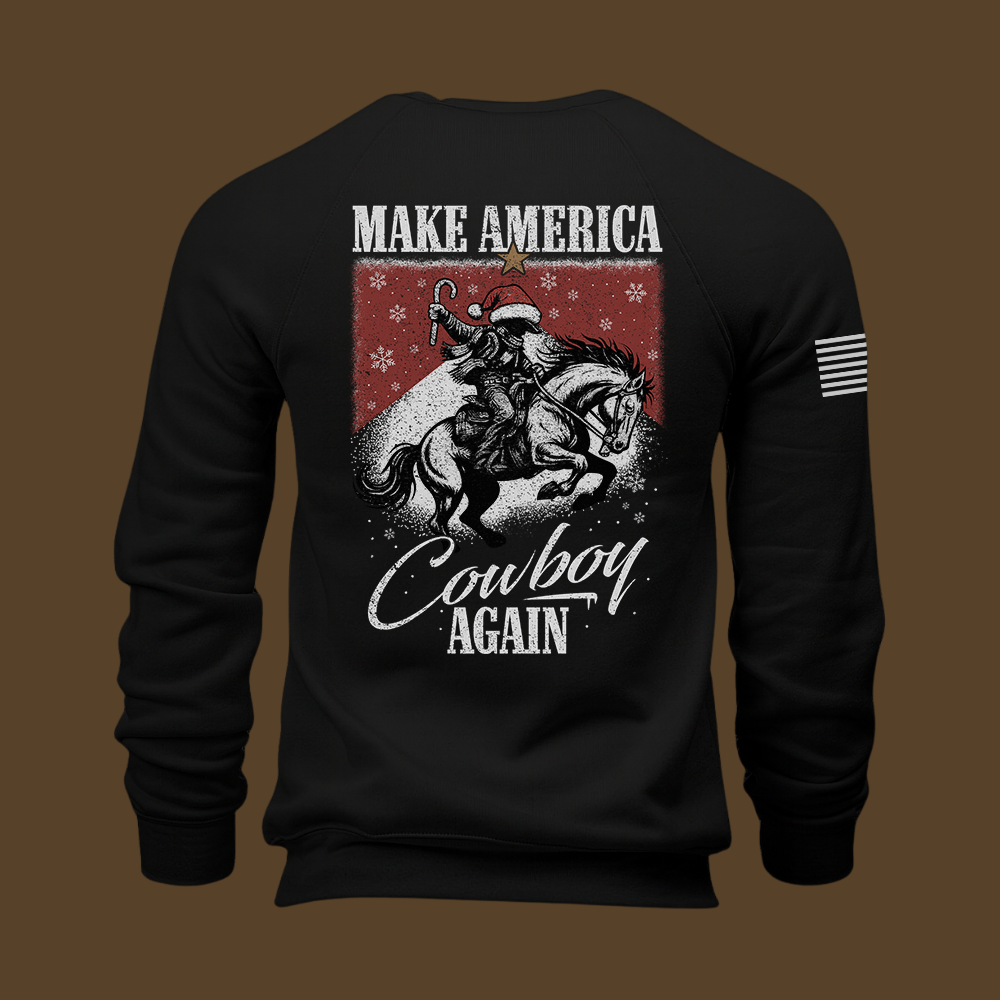Make America Cowboy Again – Christmas Edition Sweatshirt
