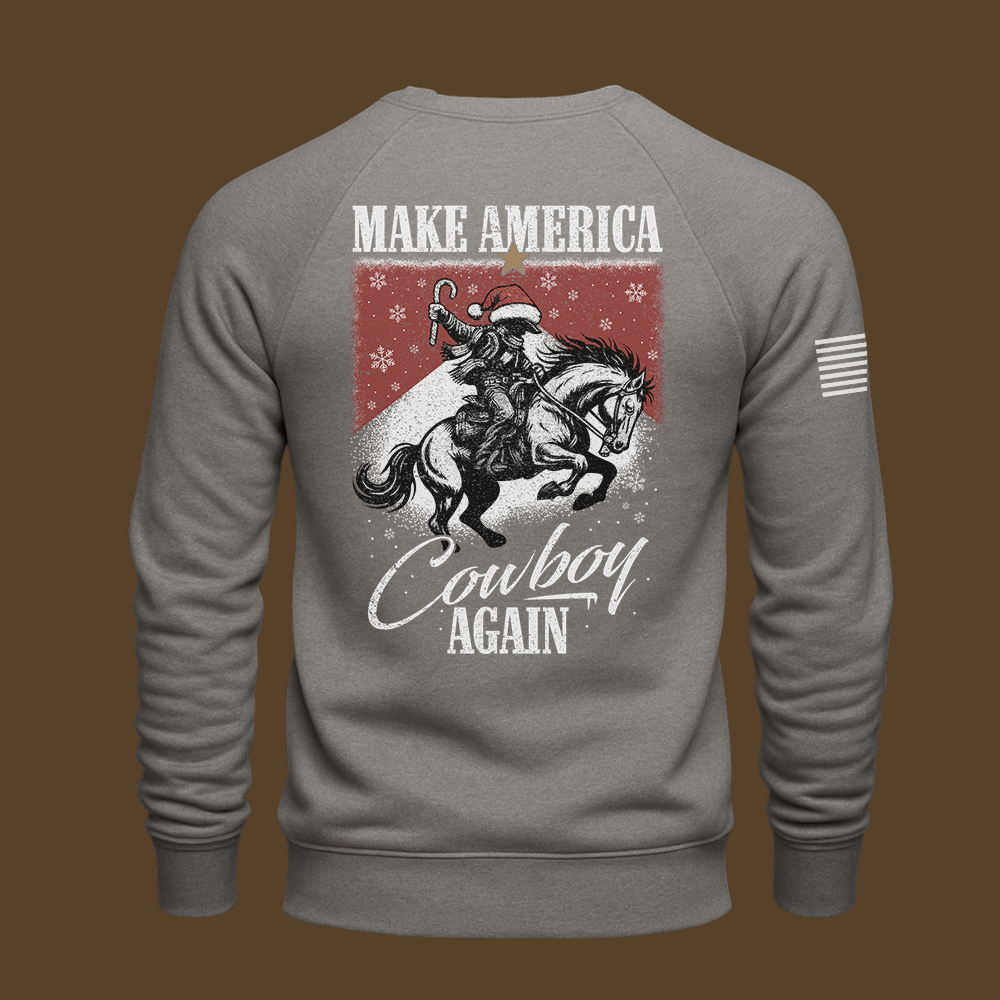 Make America Cowboy Again – Christmas Edition Sweatshirt
