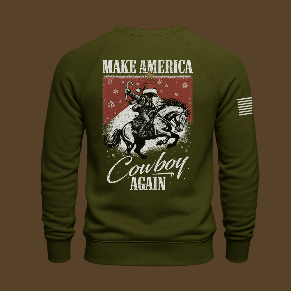 Make America Cowboy Again – Christmas Edition Sweatshirt