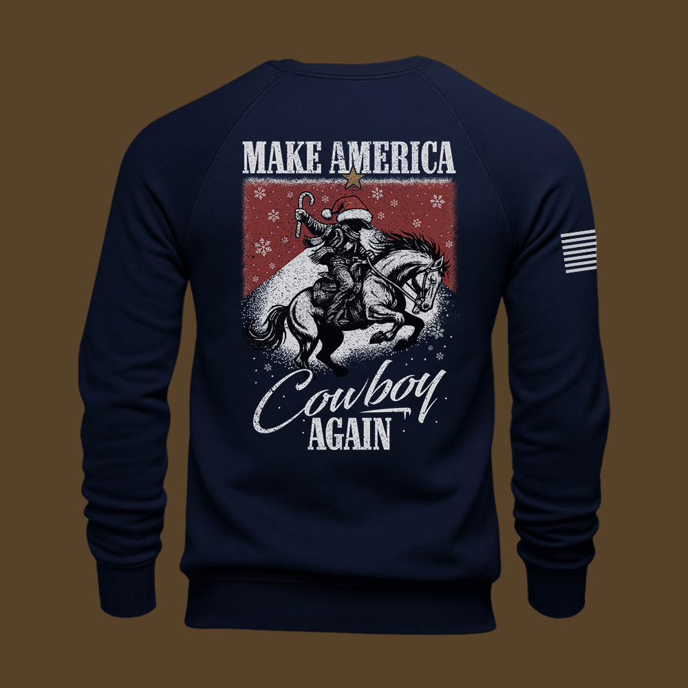 Make America Cowboy Again – Christmas Edition Sweatshirt