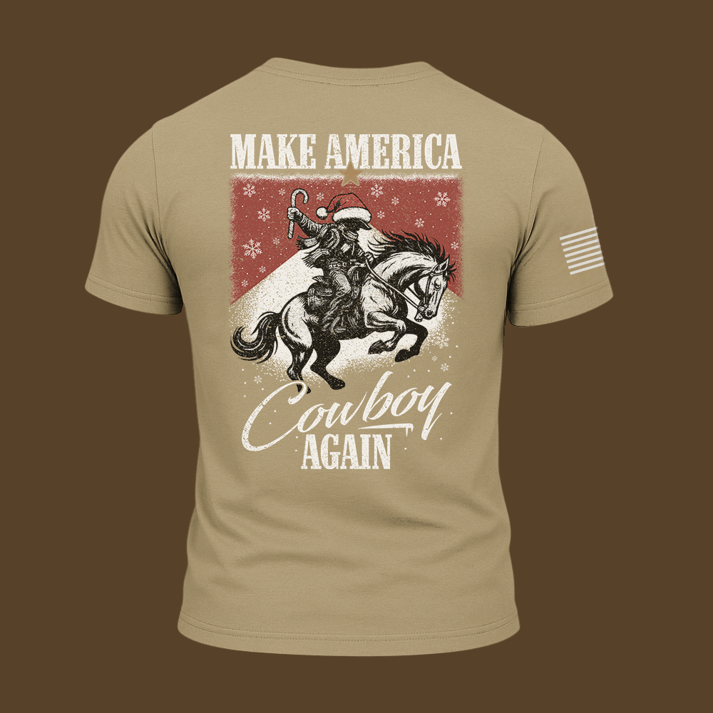 Make America Cowboy Again – Christmas Edition T Shirt