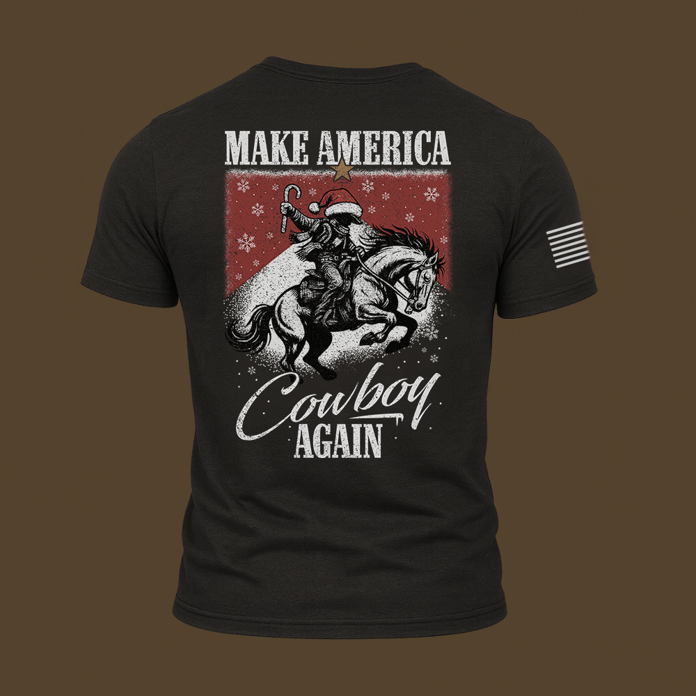 Make America Cowboy Again – Christmas Edition T Shirt