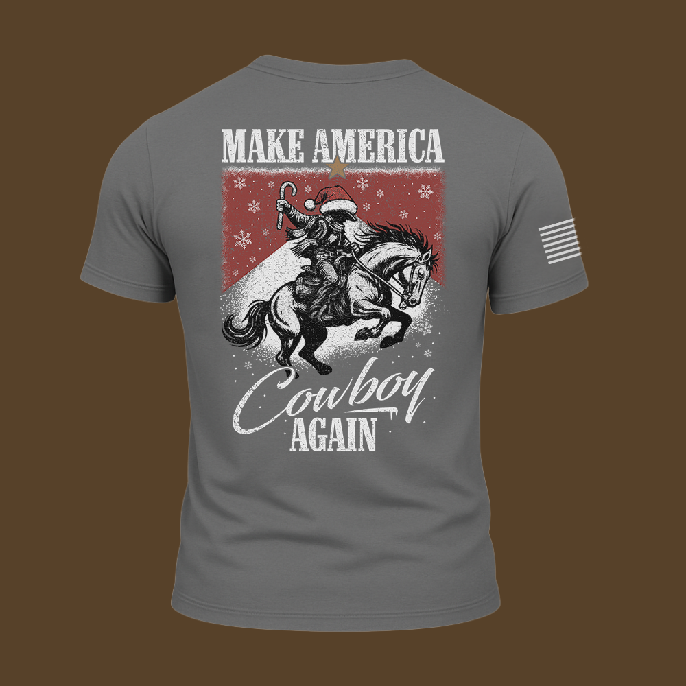 Make America Cowboy Again – Christmas Edition T Shirt