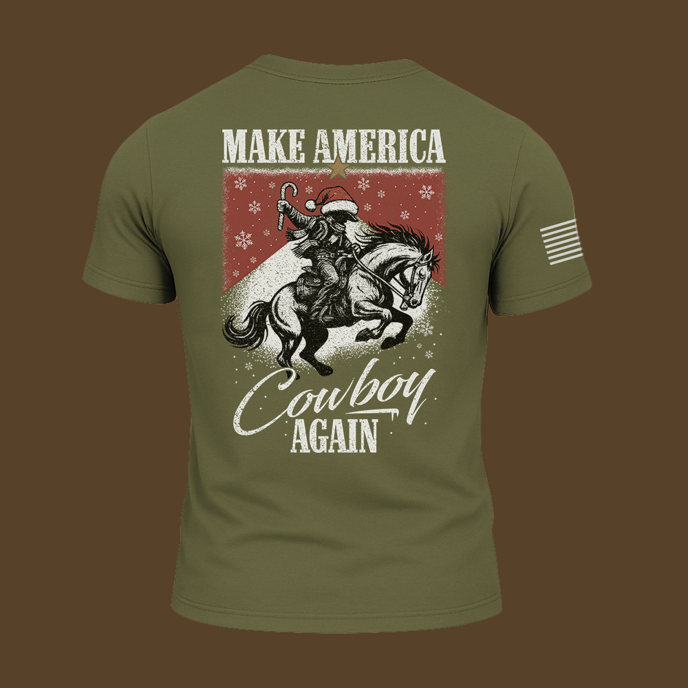 Make America Cowboy Again – Christmas Edition T Shirt