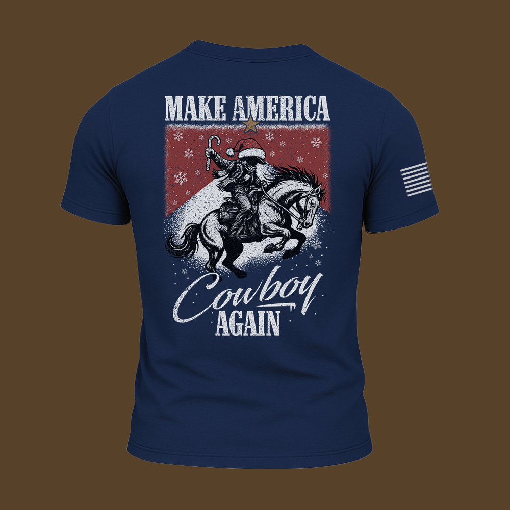 Make America Cowboy Again – Christmas Edition T Shirt