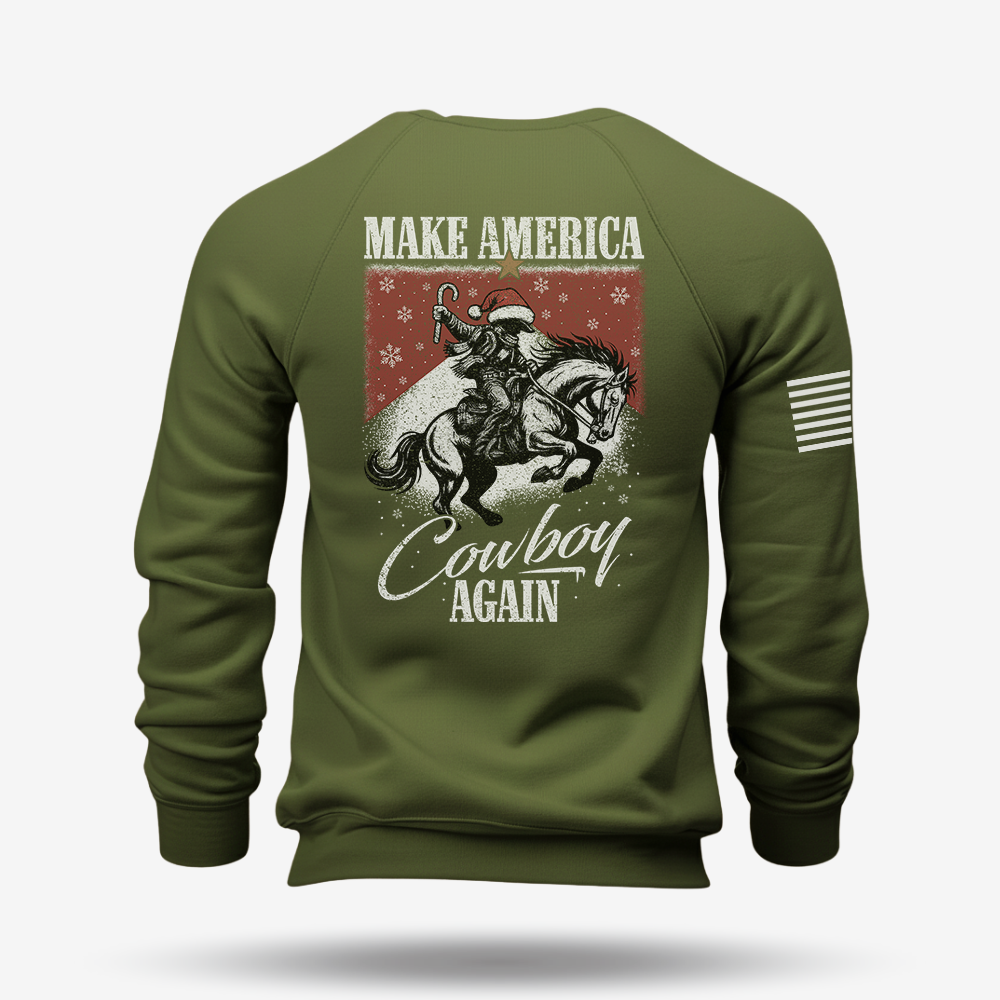 Make America Cowboy Again – Christmas Edition Sweatshirt