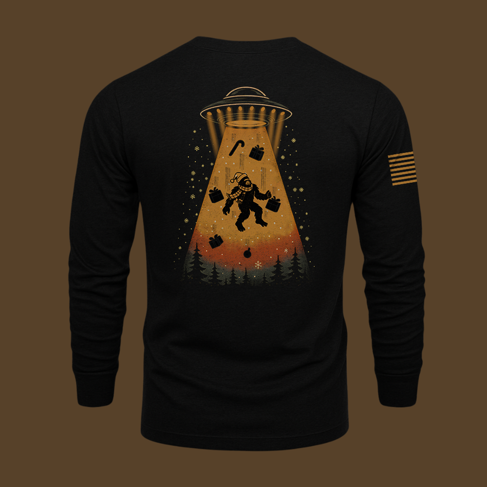Merry Squatchmas Abduction Long Sleeve