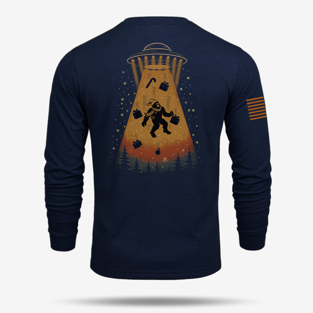 Merry Squatchmas Abduction Long Sleeve