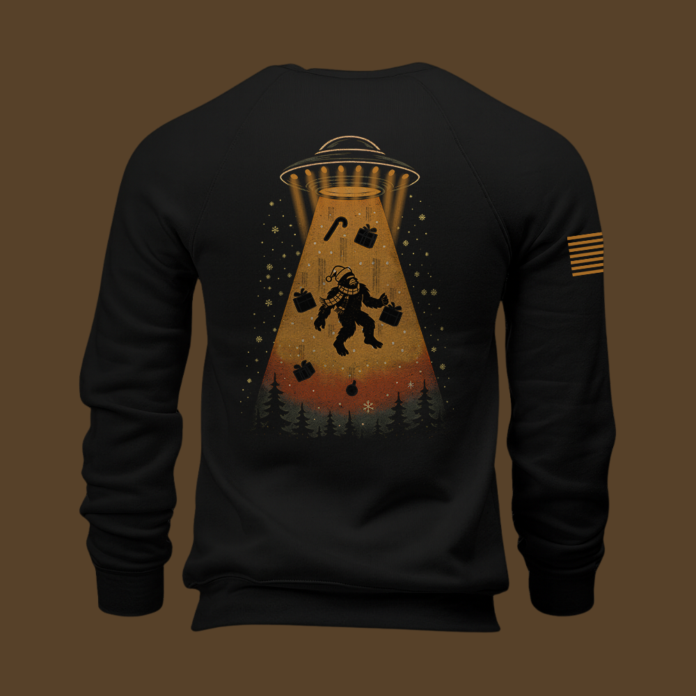 Merry Squatchmas Abduction Sweatshirt