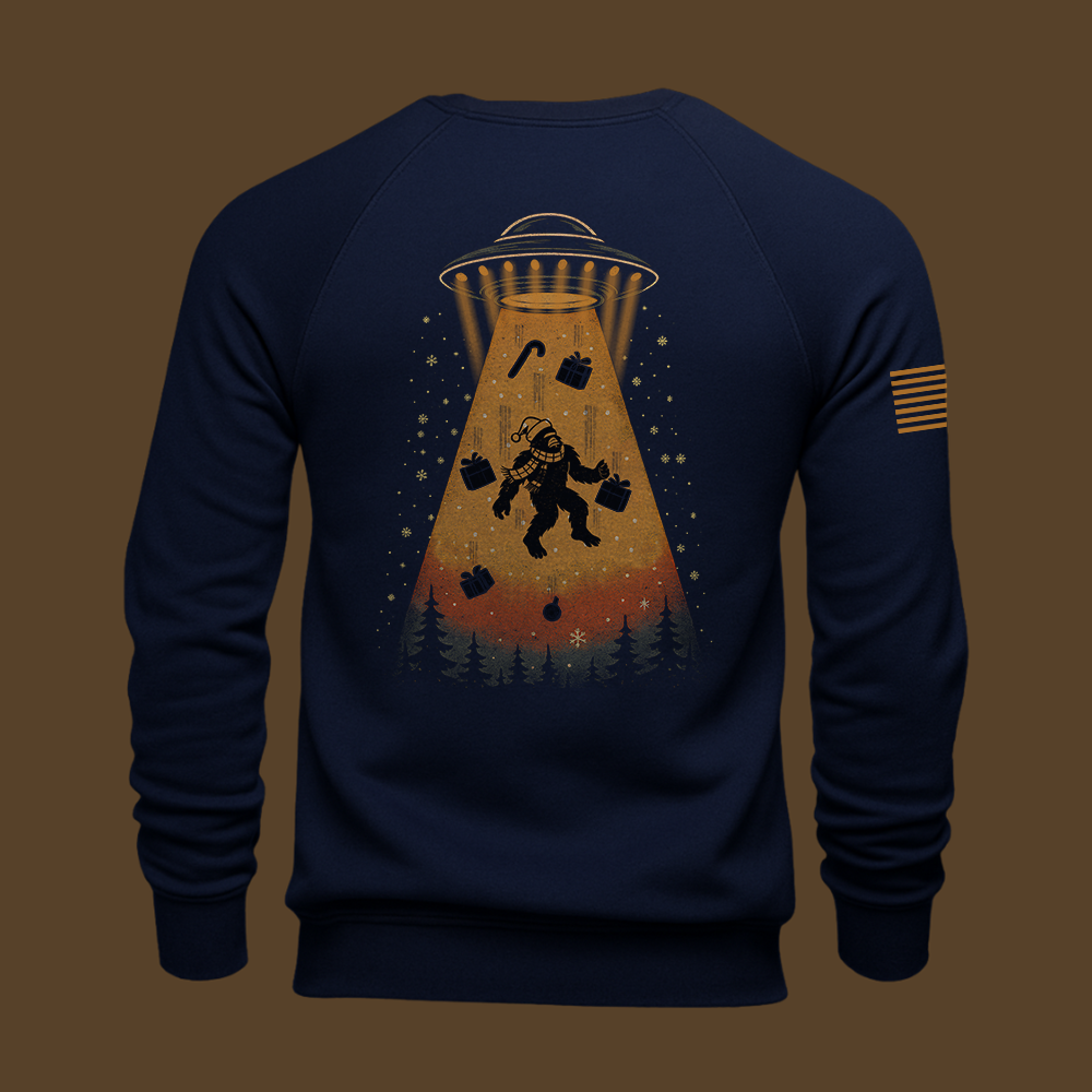Merry Squatchmas Abduction Sweatshirt
