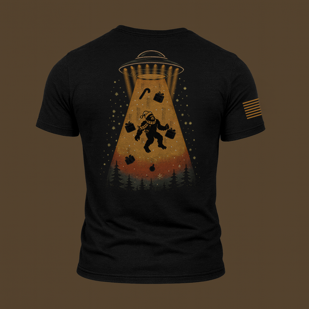 Merry Squatchmas Abduction T Shirt
