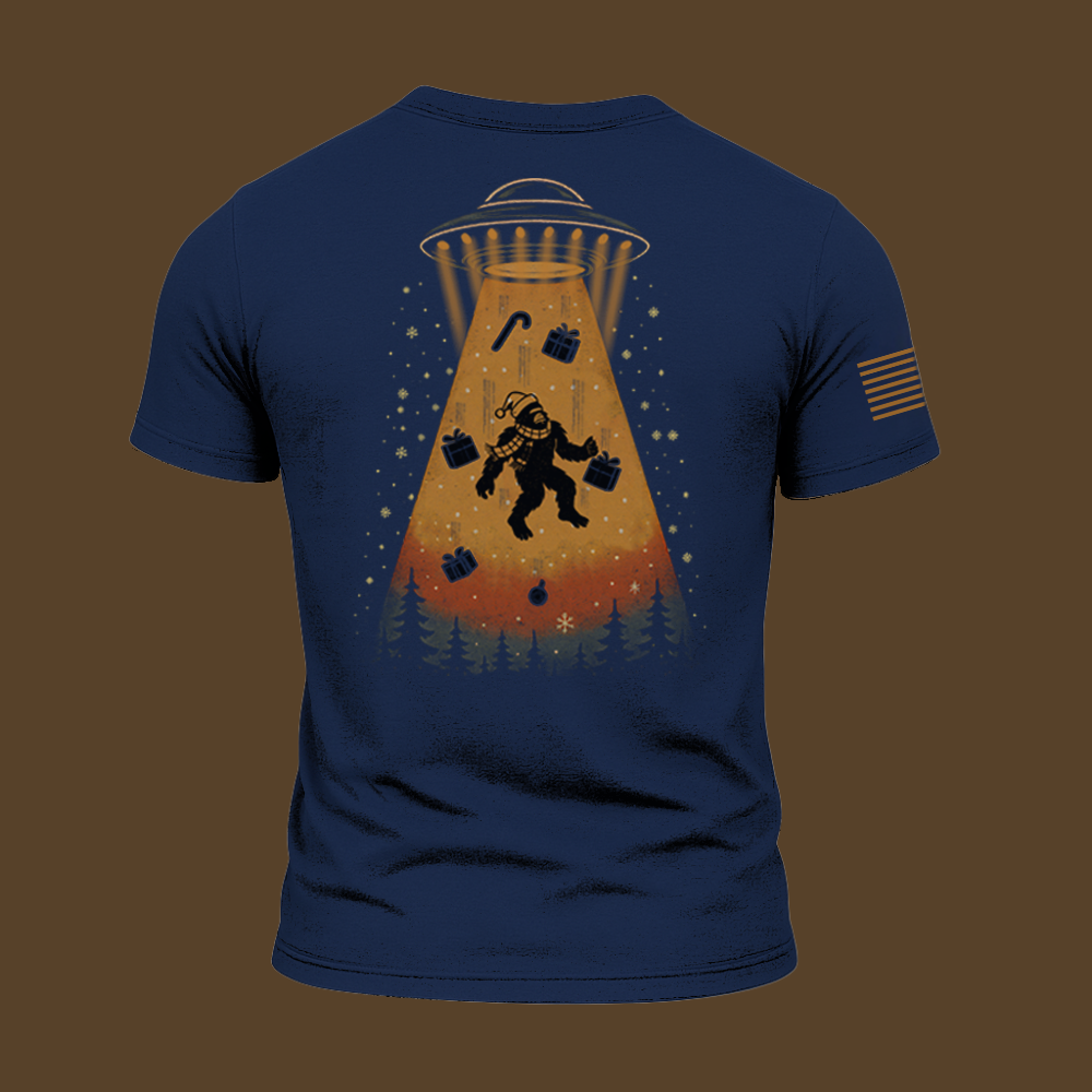 Merry Squatchmas Abduction T Shirt