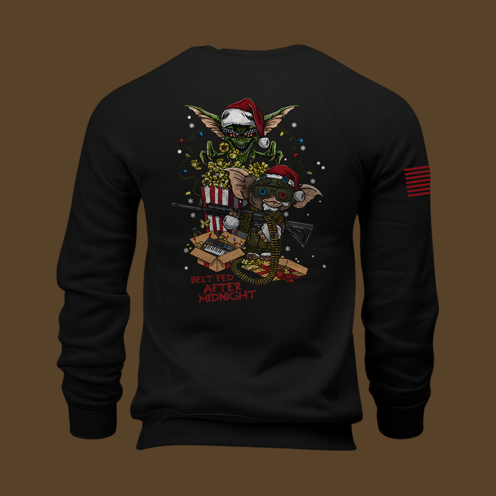 Midnight Belt-Fed Christmas Sweatshirt