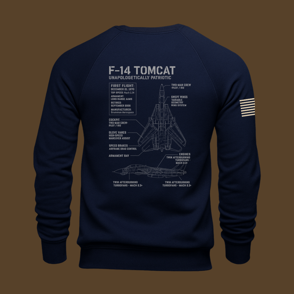 F-14 Tomcat Schematic Sweatshirt