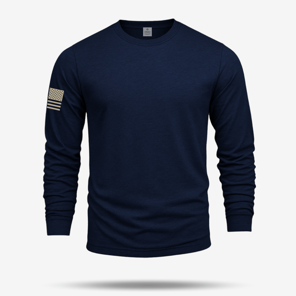 Never Underestimate An Old Man Us Marine Veteran Long Sleeve
