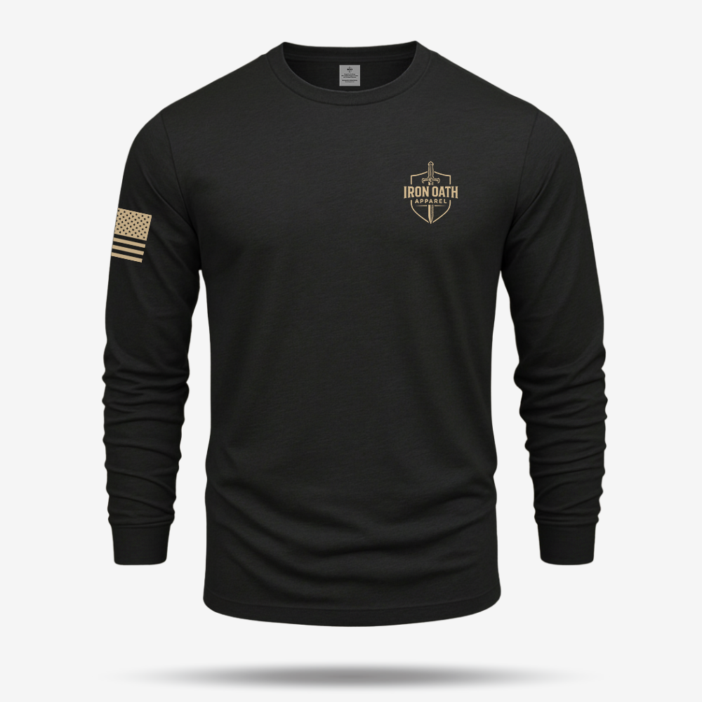 Never Underestimate An Old Man Us Marine Veteran Long Sleeve