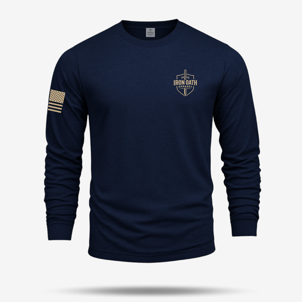 Never Underestimate An Old Man Us Marine Veteran Long Sleeve