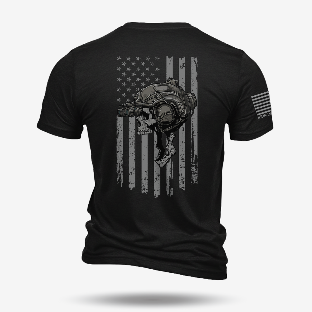 Night Operator Skull T Shirt