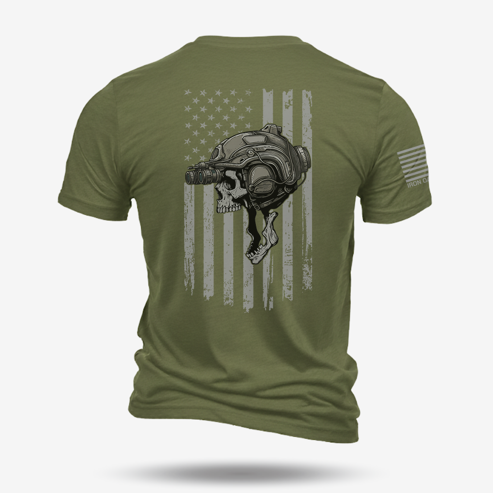 Night Operator Skull T Shirt