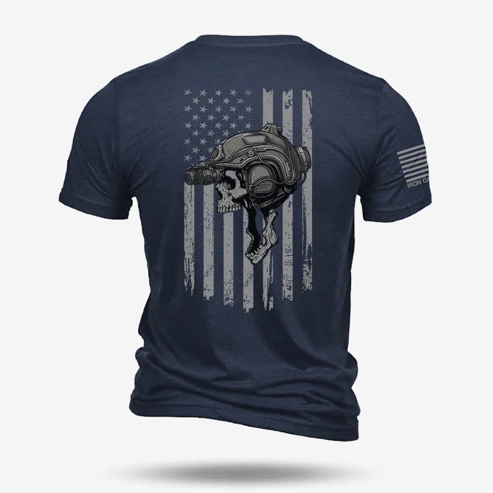 Night Operator Skull T Shirt